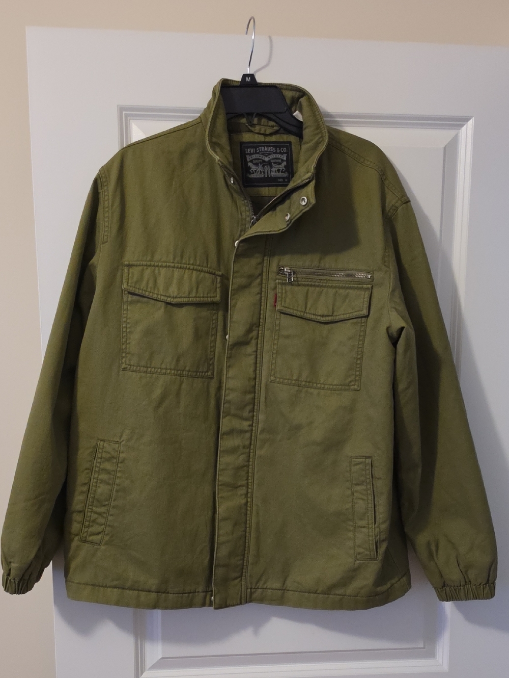 Levi's Olive Utility Field Jacket with Zip Chest Pocket